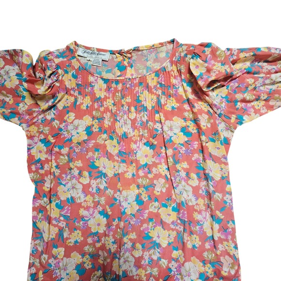 VTG‎ Saks Fifth Avenue 100% Silk Floral Shift Dress Womens 4 Multicolor Garden - Picture 5 of 9